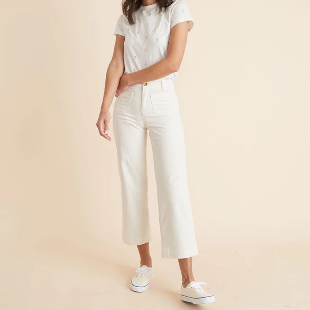 Marine Layer Bridget Pants in White